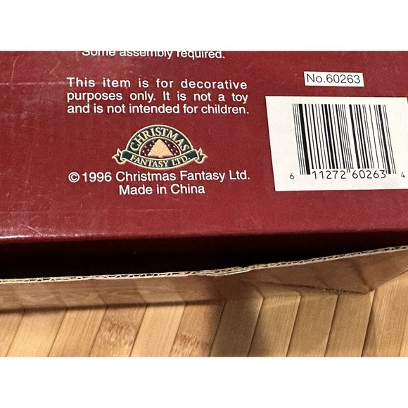 VINTAGE 1996 Christmas Fantasy LTD Wonderland Skaters Pond 8 Songs W/Box Tested - Picture 13 of 16